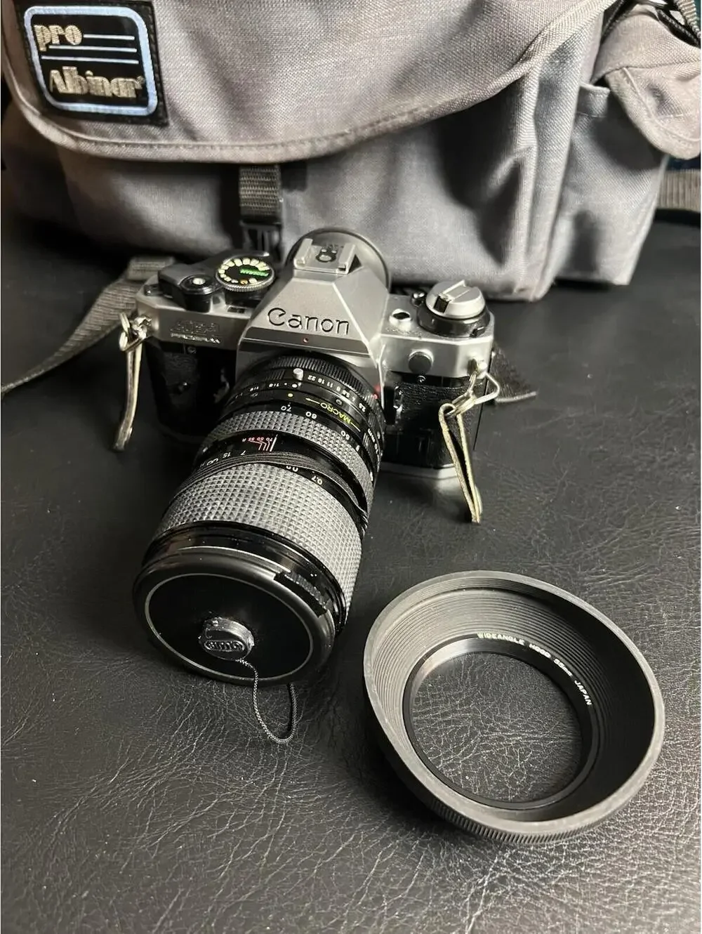 Canon AE-1 Program 35mm SLR Film Camera with Access Telescopic 35-70mm READ